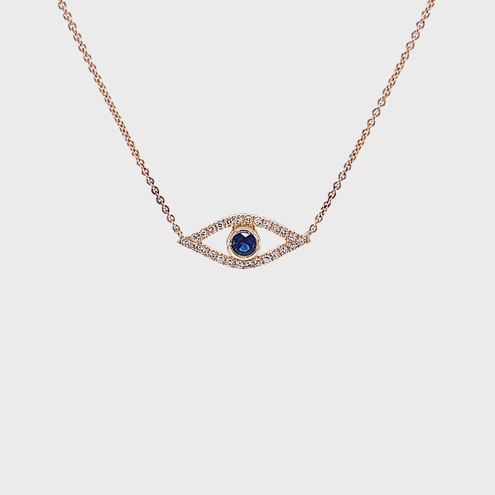 
                  
                    Load and play video in Gallery viewer, Evil Eye Necklace
                  
                