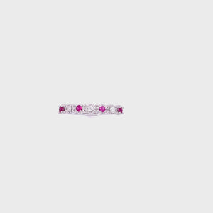 
                  
                    Load and play video in Gallery viewer, Diamond &amp;amp; Ruby Burst Ring
                  
                