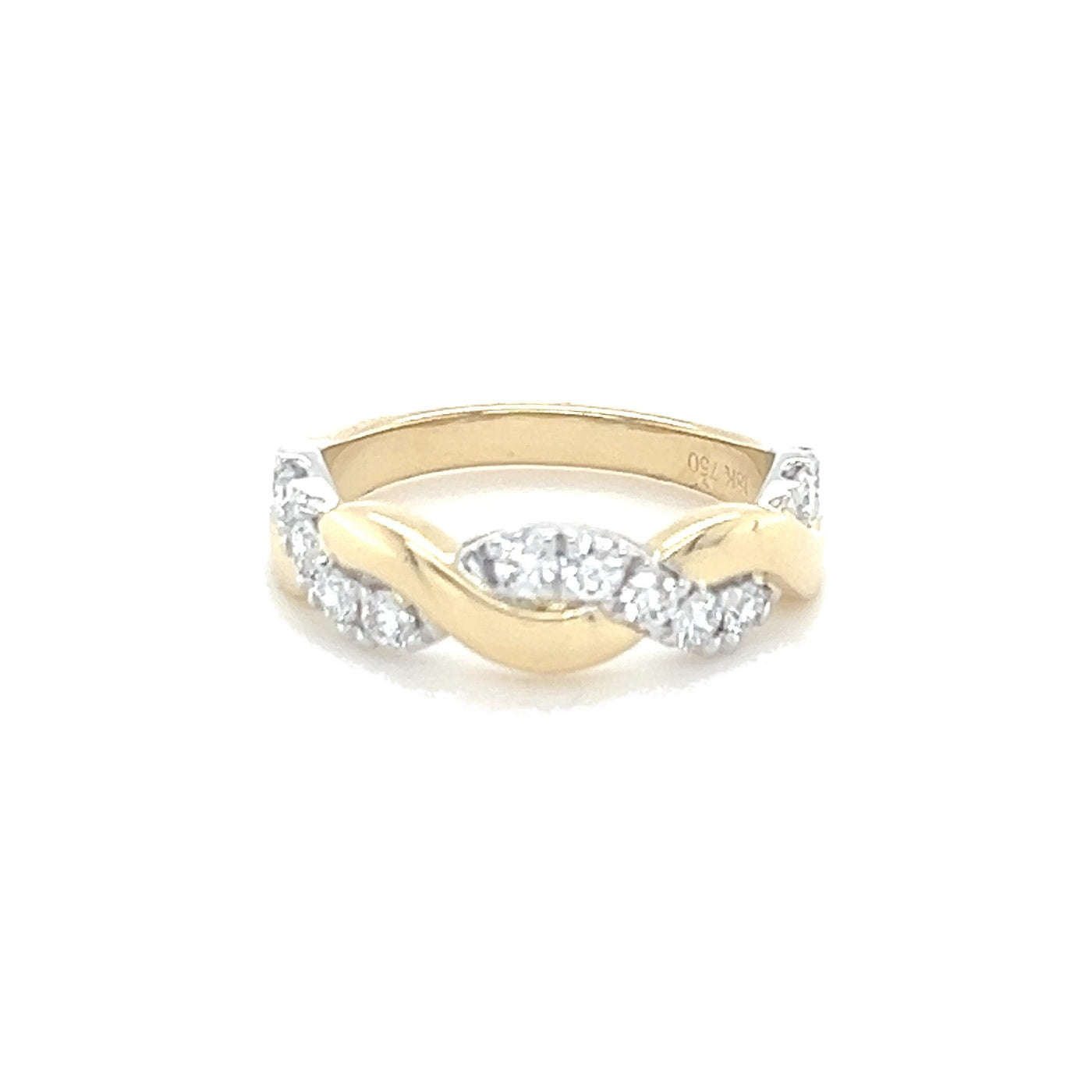 Twisted diamond band by Fuse Jewelry